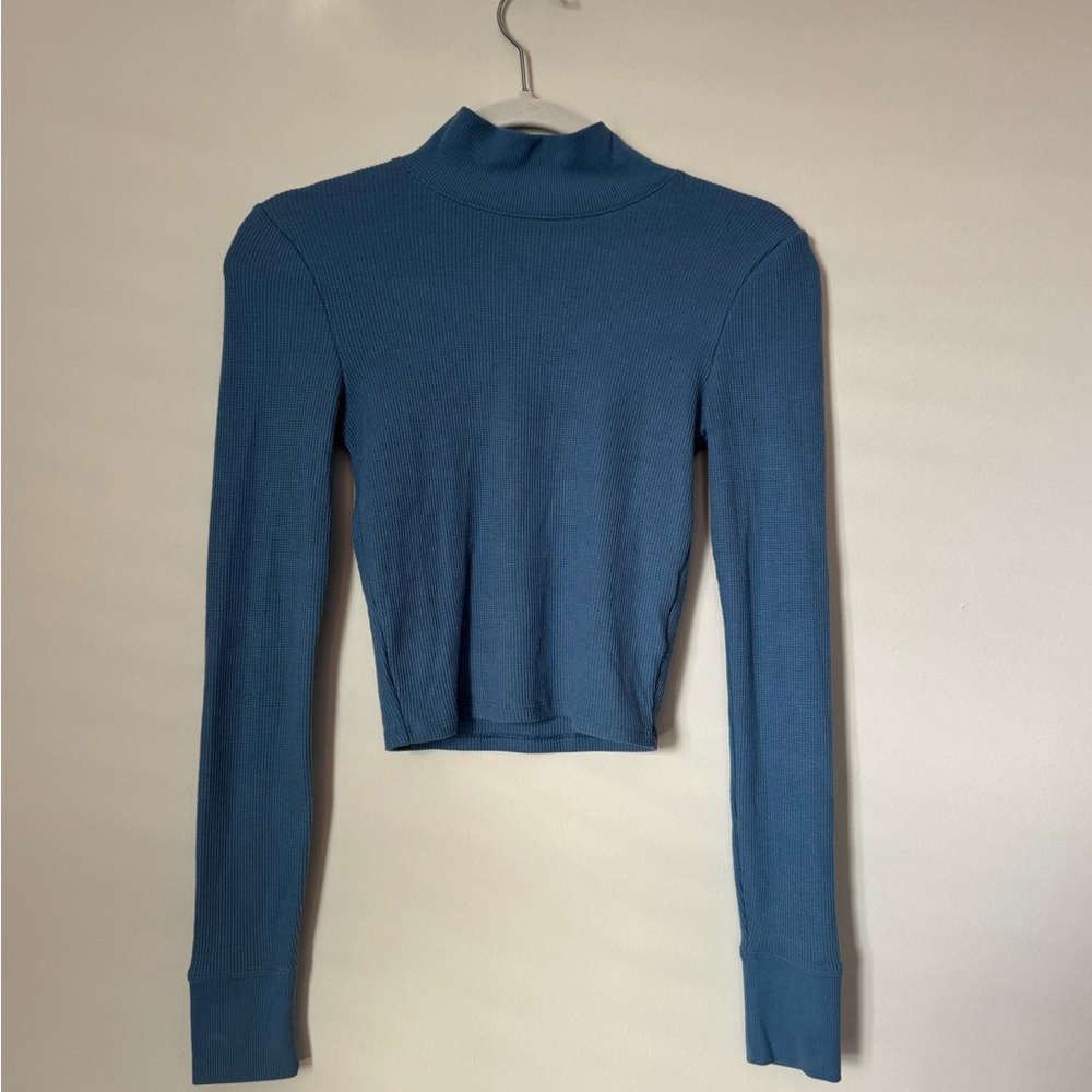 American Eagle Outfitters Blue Long Sleeve Top